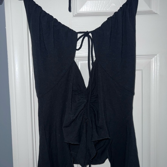 I.AM.GIA Black Flowy Top (not sold anymore) - Picture 3 of 4